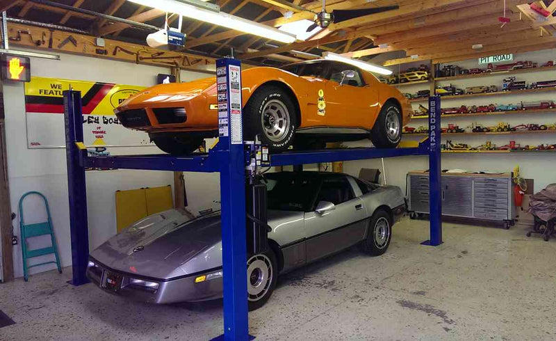 BendPak 4 Post Lift for Home Car Storage